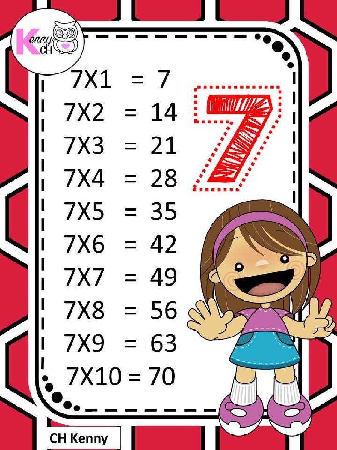 الحروف باللغة العربية كروت جدول الضرب - 4My Kidz